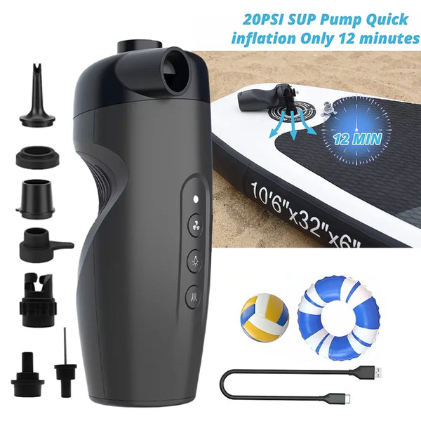Inflador de pádel surf portátil